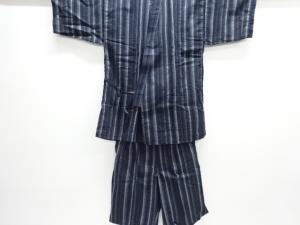 縞模様織り出し甚平(Mサイズ)